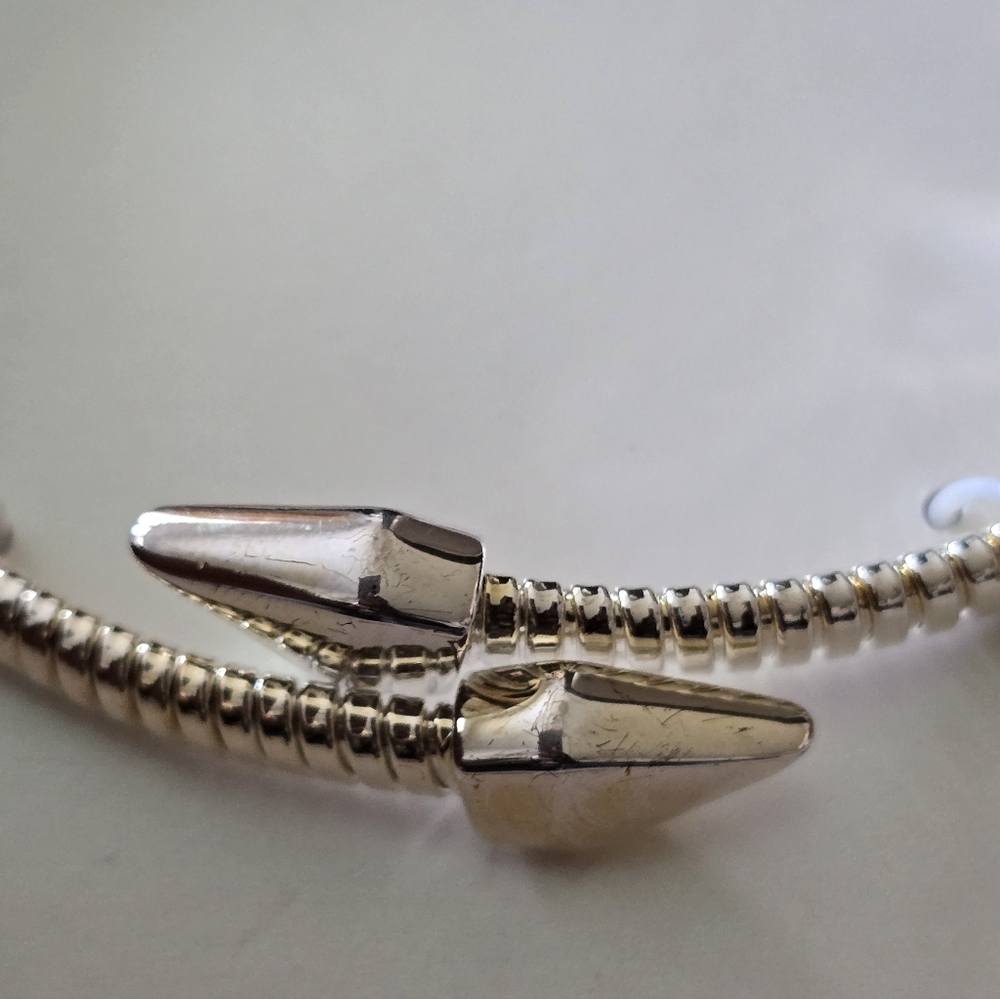 And Now This Silver Plated Bangle Bracelet Women New - Picture 4 of 9